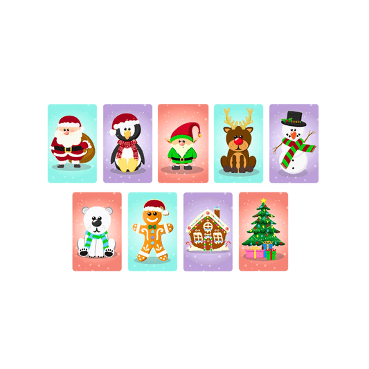 Christmas Snap Cards, alternate view