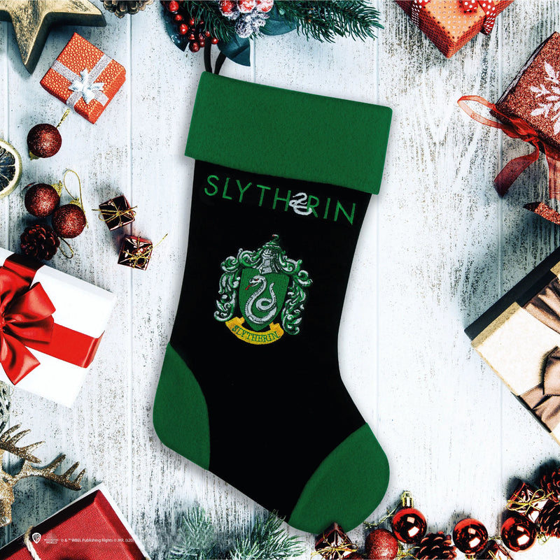 Harry Potter Slytherin Christmas Stocking, side angle