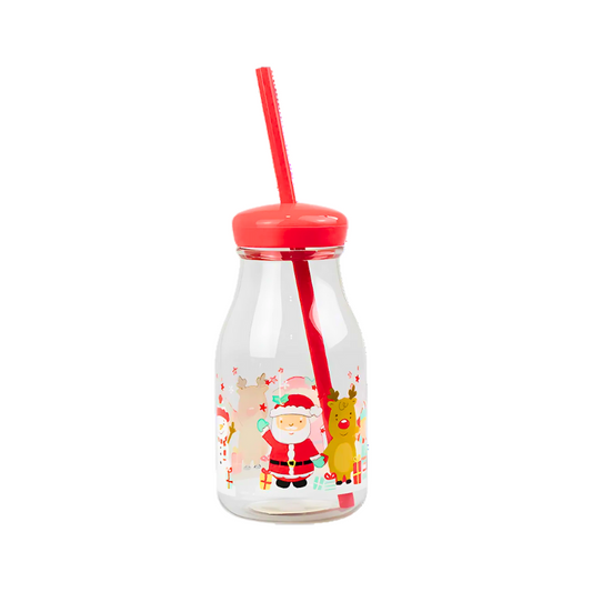 Christmas Kids Drink Bottle With Straw collectible from PoundFun
