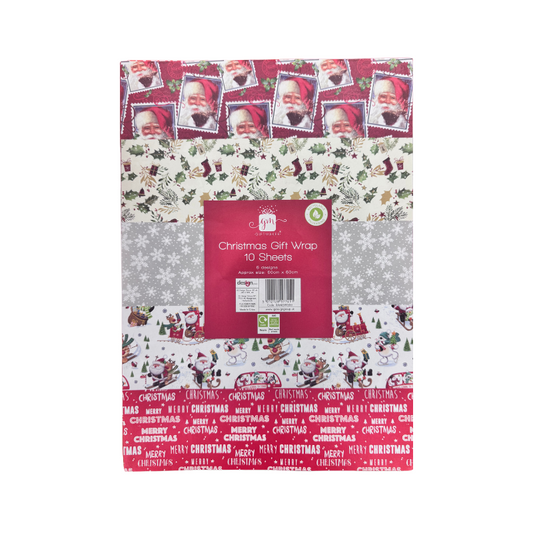 Christmas Wrapping paper 10 Sheets collectible from PoundFun