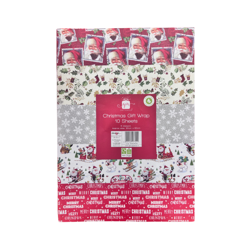 Christmas Wrapping paper 10 Sheets collectible from PoundFun