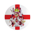 Football Art England Italia 90- Drinks Coaster - Square Or Circle, close-up detail