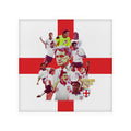 Football Art England Italia 90- Drinks Coaster - Square Or Circle, side angle