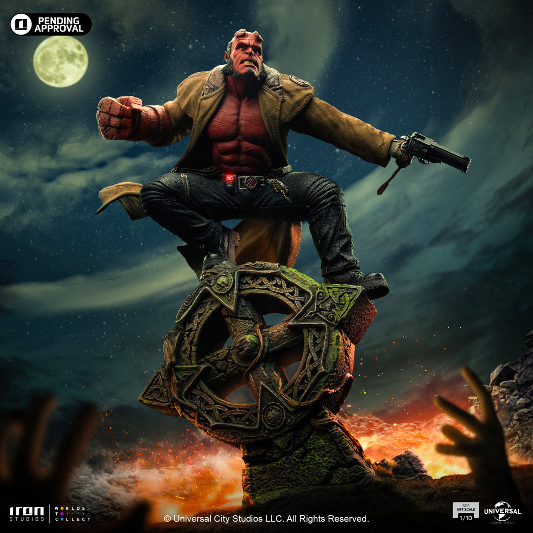 Iron Studios Hellboy II: The Golden Army Battle Diorama Series Hellboy 1/10 Art Scale Limited Edition Statue