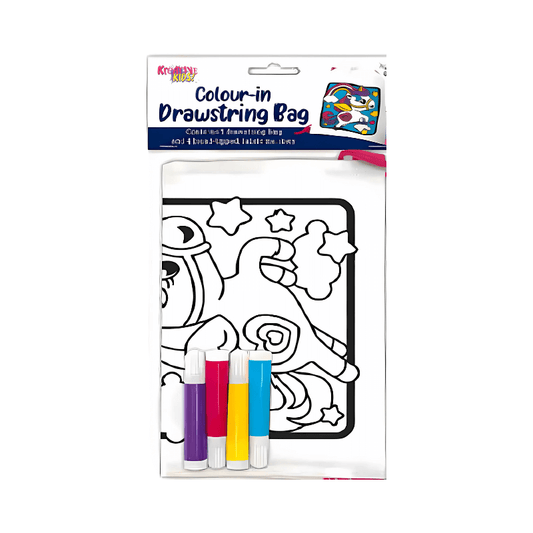 Colour Your Own Drawstring Bag - Unicorn collectible from PoundFun