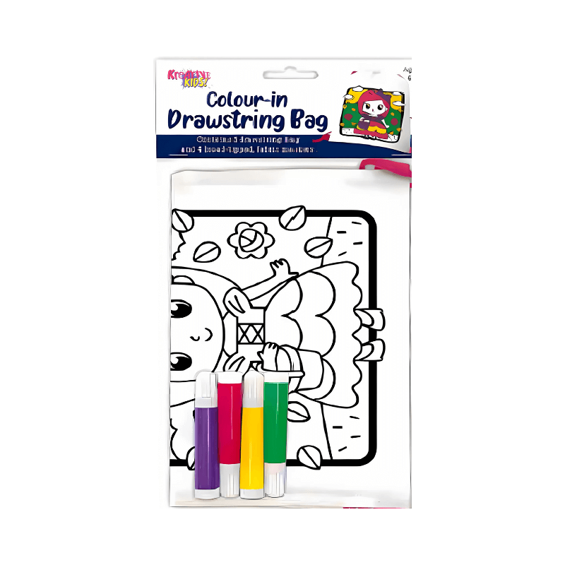 Colour Your Own Drawstring Bag - Girl collectible from PoundFun