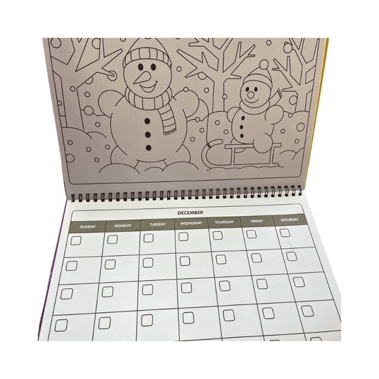 Paint Your Own Calendar, alternate view