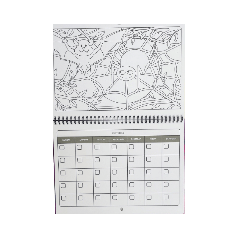 Paint Your Own Calendar, side angle