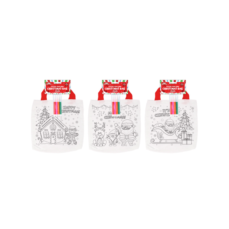 Colour Your Own Christmas Bag, alternate view