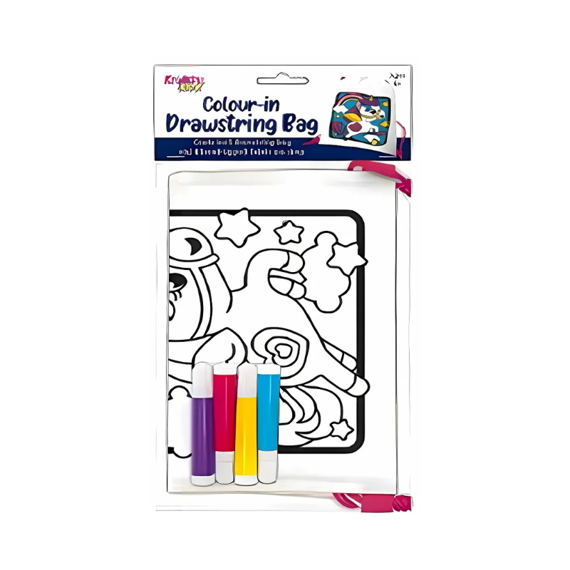 Colour Your Own Drawstring Bag - Dinosaur collectible from PoundFun