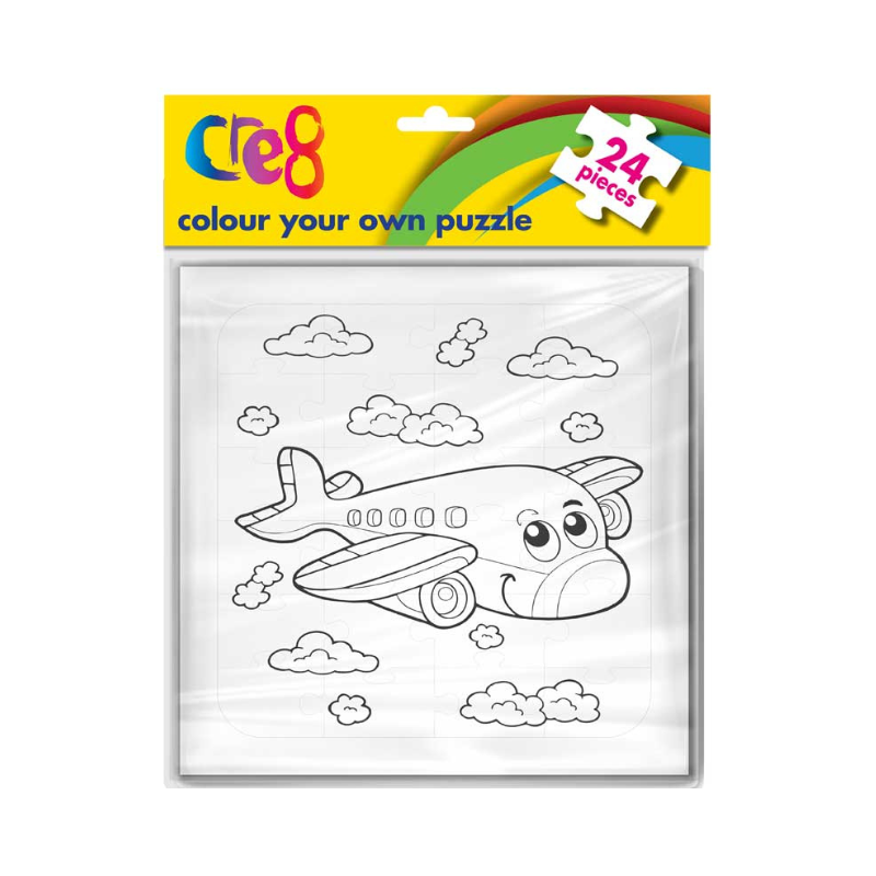 Colour Your Own Plane & Dinosaur Jigsaw collectible from PoundFun