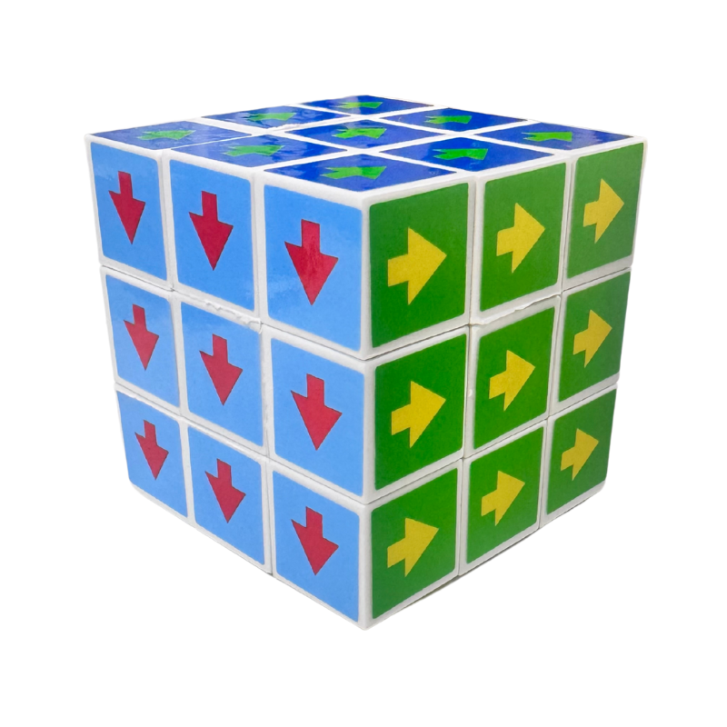 Coloured Rubik's Cube collectible from PoundFun
