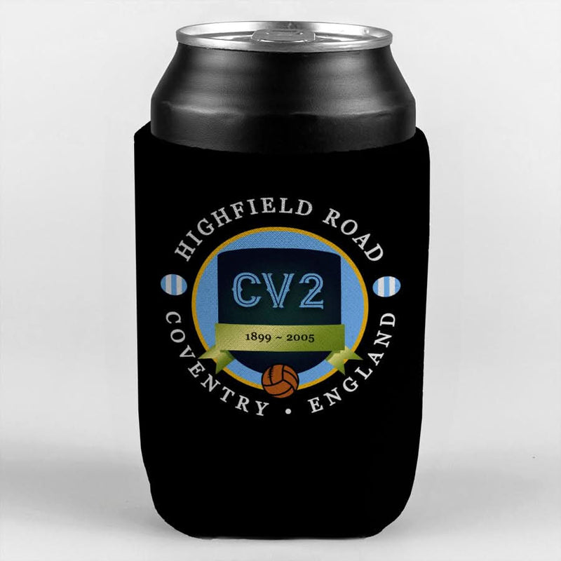 Coventry Highfield - Football Legends - Can Cooler collectible from https://britishmade.gifts/