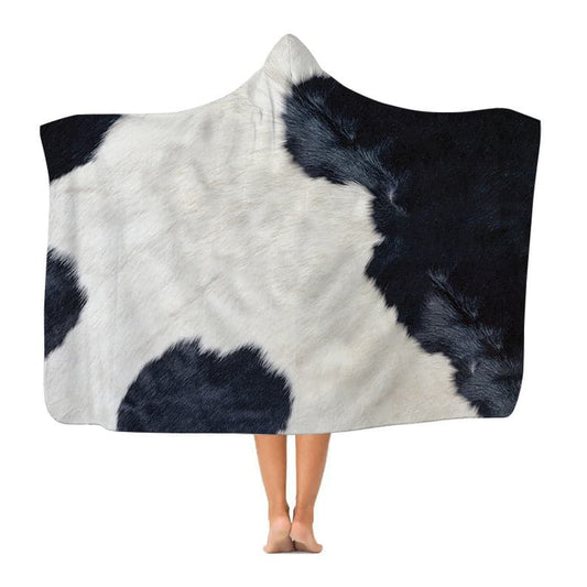Cow Print - Hooded Blanket collectible from https://britishmade.gifts/