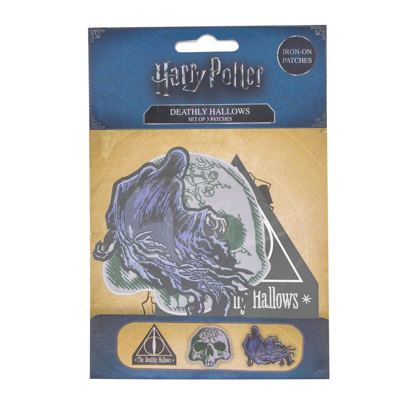 Harry Potter Deathly Hallows Deluxe Patches 3-Pack, in display