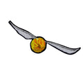 Harry Potter Golden Snitch Deluxe Patches 3-Pack, rear view