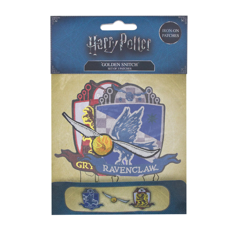 Harry Potter Golden Snitch Deluxe Patches 3-Pack, in display