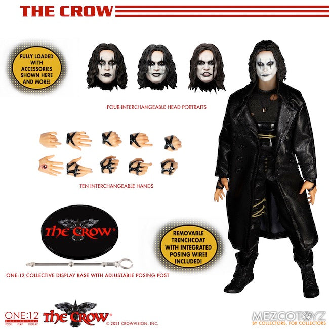 MezcoThe Crow One:12 Collective Eric Draven Figure