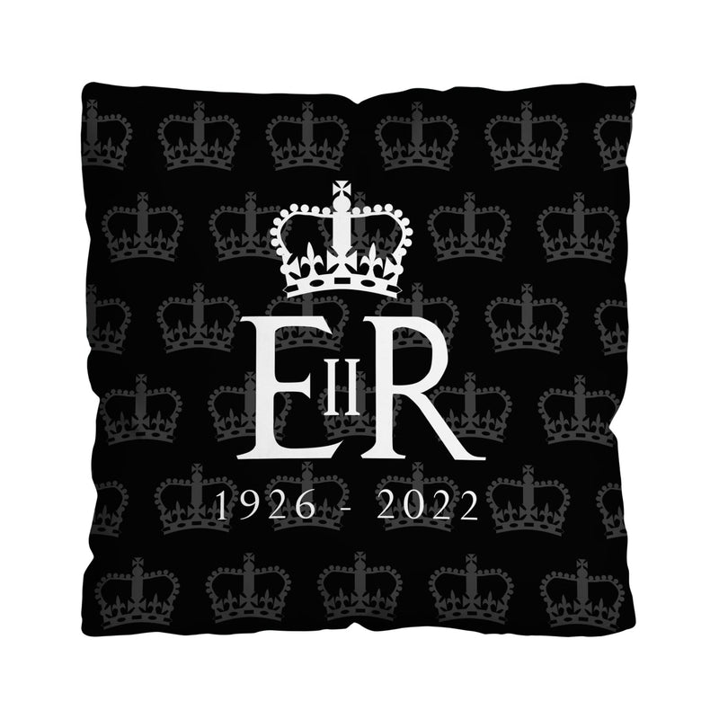 The Queen - Royal Badge - 45cm Cushion collectible from https://britishmade.gifts/