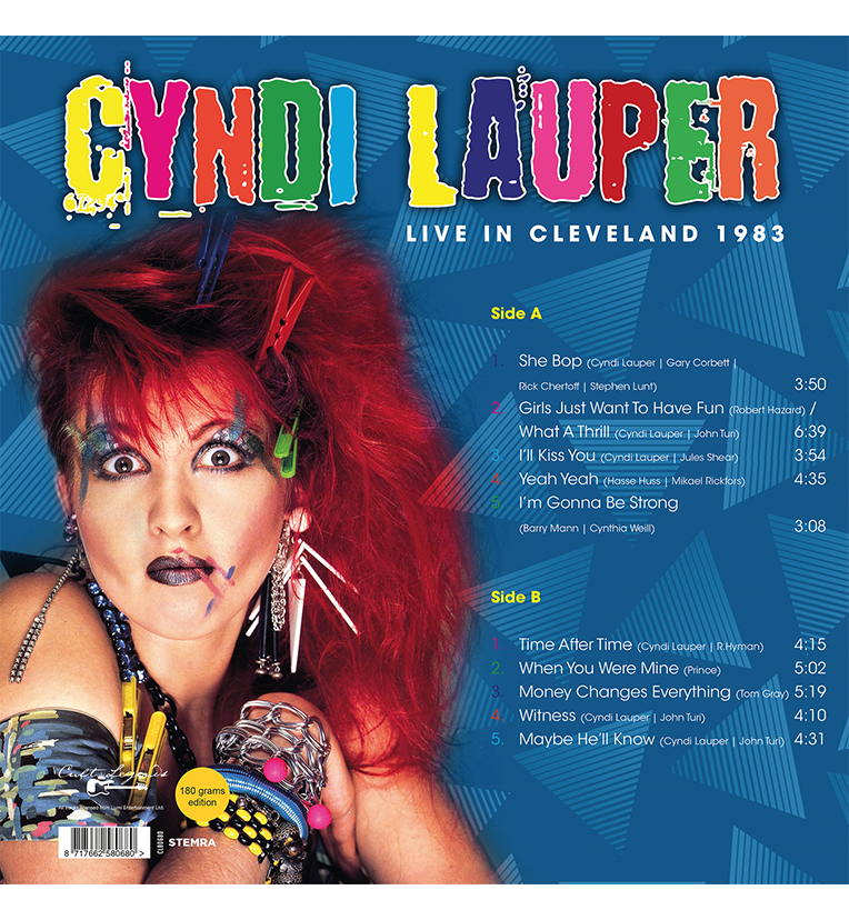 Cyndi Lauper – Live in Cleveland, 1983 (12-Inch Album on 180g Vinyl), side angle