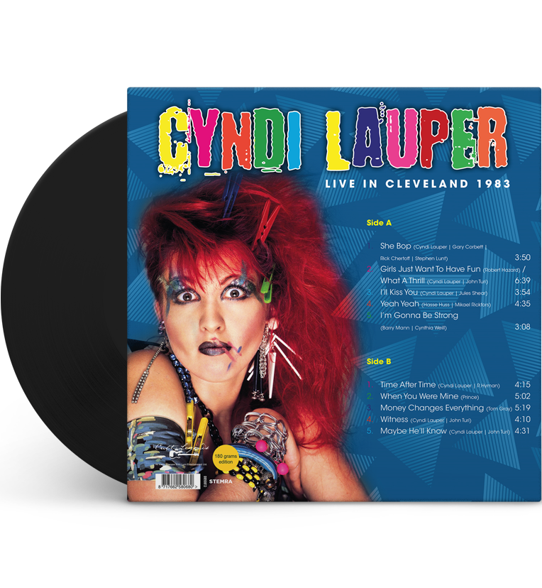 Cyndi Lauper – Live in Cleveland, 1983 (12-Inch Album on 180g Vinyl), close-up detail