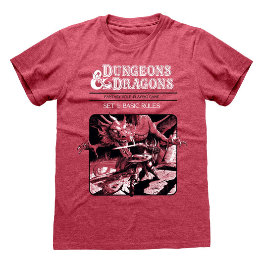 Dungeons And Dragons Vintage Heather Red T-Shirt collectible from Heroes Inc Dropship