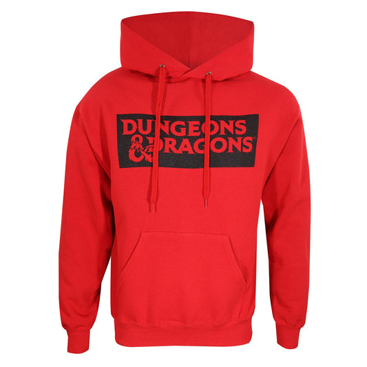 Dungeons And Dragons Logo Red Pullover Hooded Sweatshirt collectible from Heroes Inc Dropship