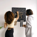Dark Scrabble Wall Game, rear view