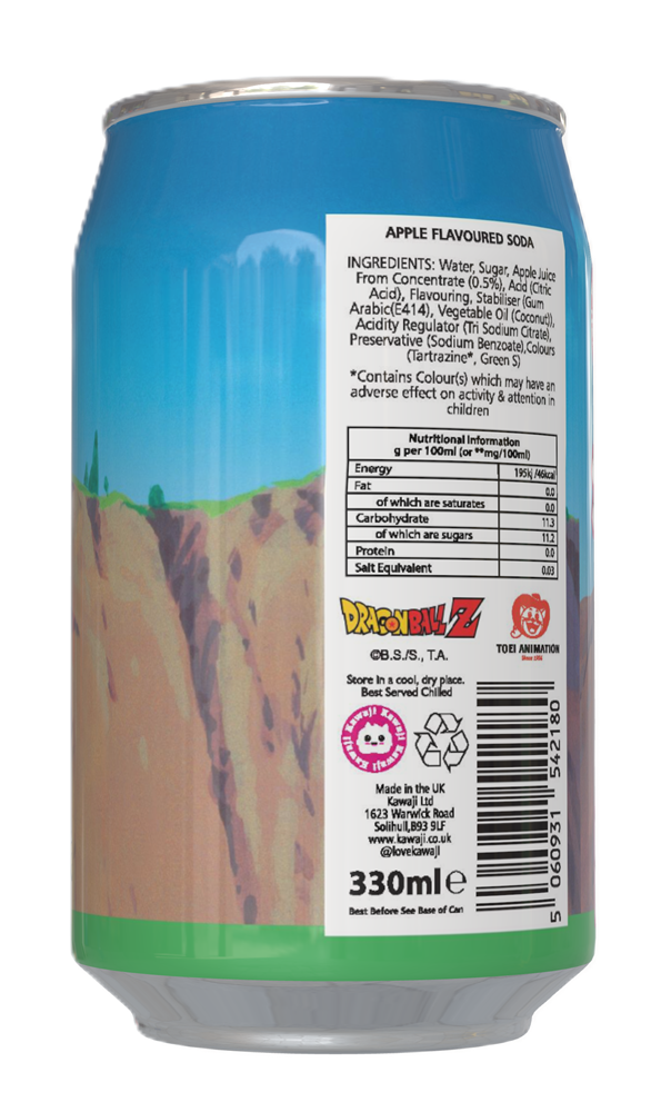 Dragon Ball Z Vegito's  Apple Fusion Green Apple Flavour Soda