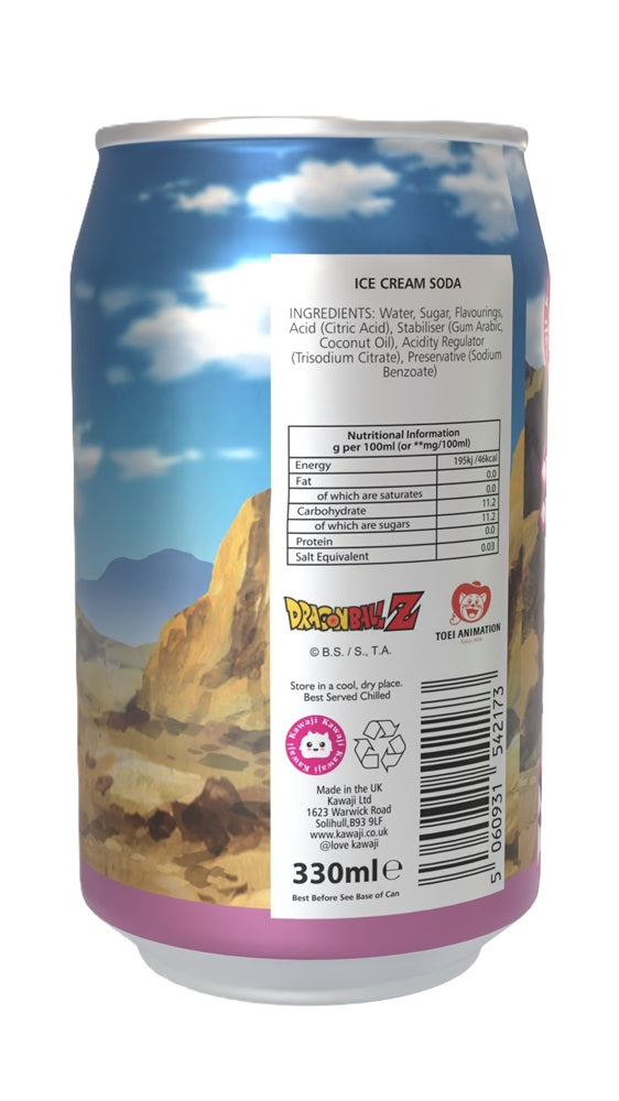 Dragon Ball Z Gotenks' Galactic Freeze - Ice Cream Flavour Soda, packaging shot