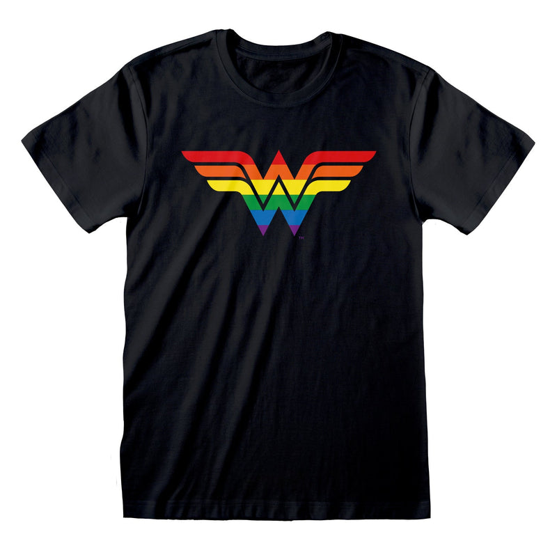 DC Wonder Woman Logo Pride T-Shirt collectible from Heroes Inc Dropship