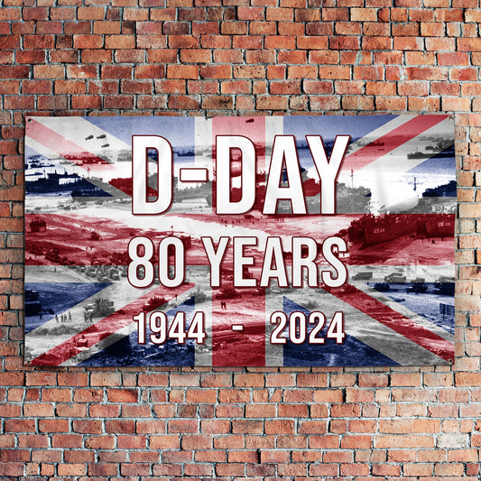 D-Day 80 Years | Banner - 3 Sizes, alternate view