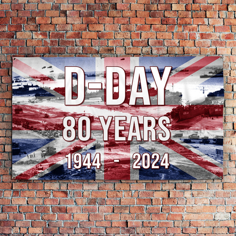 D-Day 80 Years | Banner - 3 Sizes, alternate view