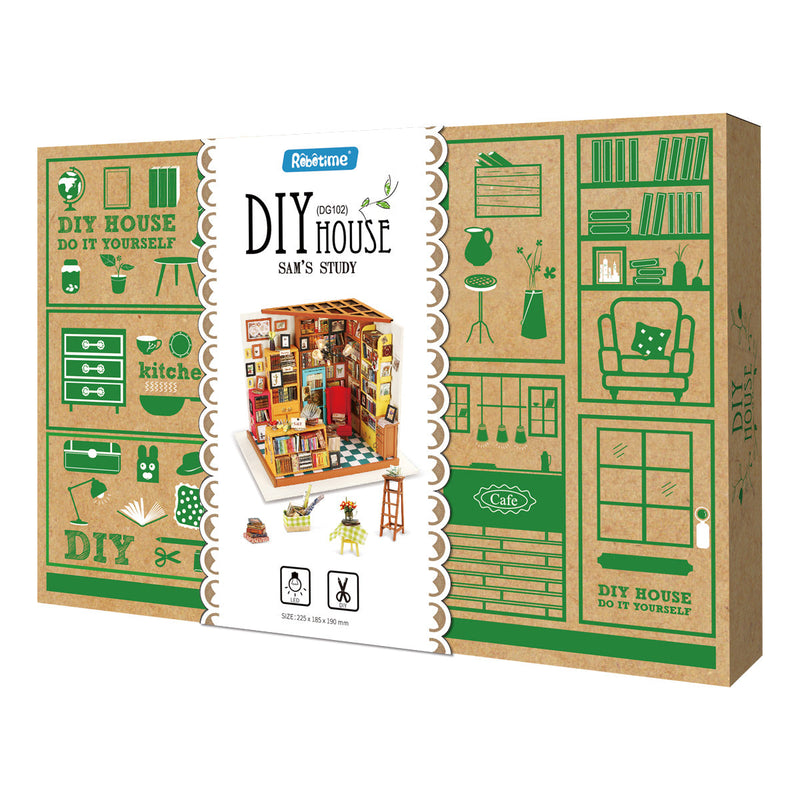 Sam’s Study 3D Wooden Puzzle, packaging shot