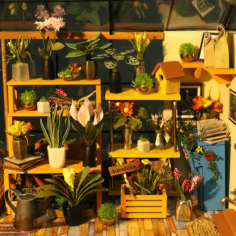 Cathy’s Flower House 3D Wooden Puzzle, in display