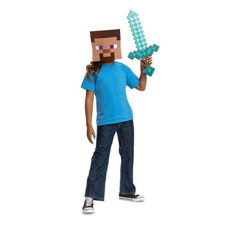 Minecraft Diamond Sword and Mask