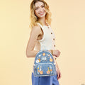 Loungefly - Disney Dogs & Cats Floral Fringe Mini Backpack alternate view