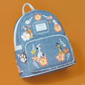 Loungefly - Disney Dogs & Cats Floral Fringe Mini Backpack side angle