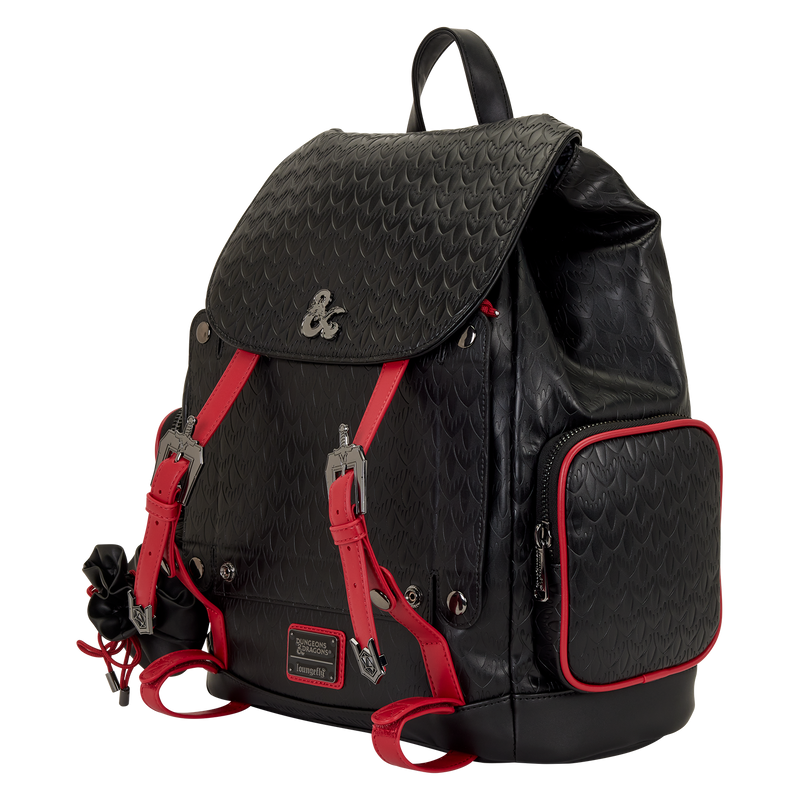 Loungefly - Dungeons & Dragons Full-Size Backpack with Coin Bag back view