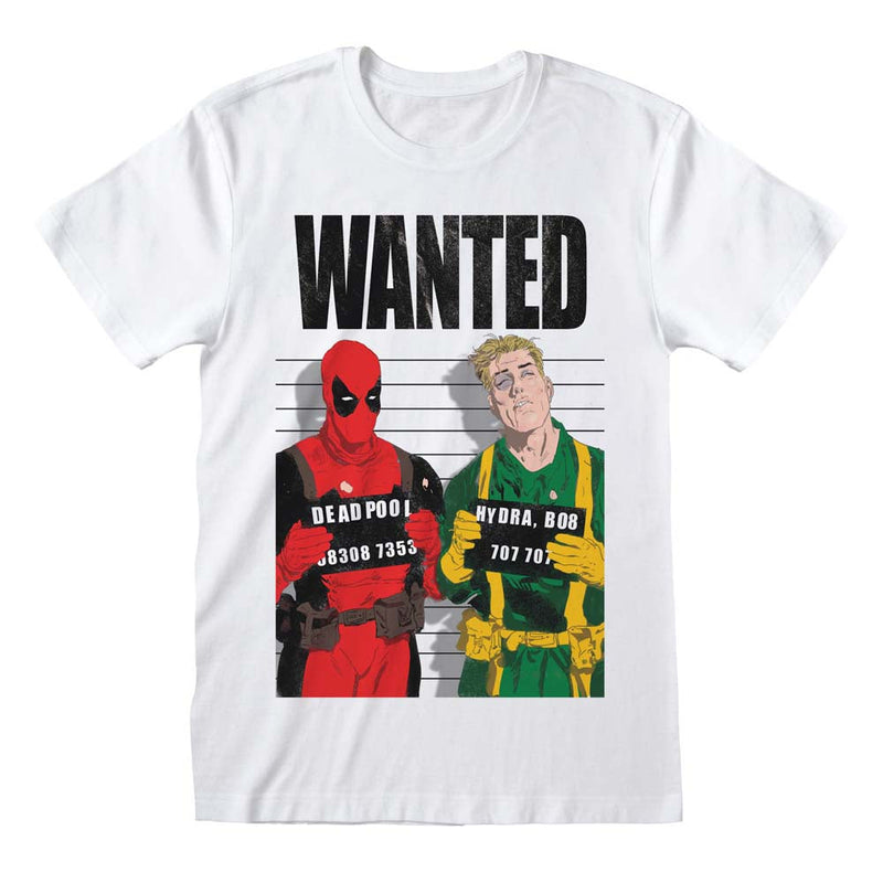 Marvel Deadpool Wanted T-Shirt collectible from Heroes Inc Dropship
