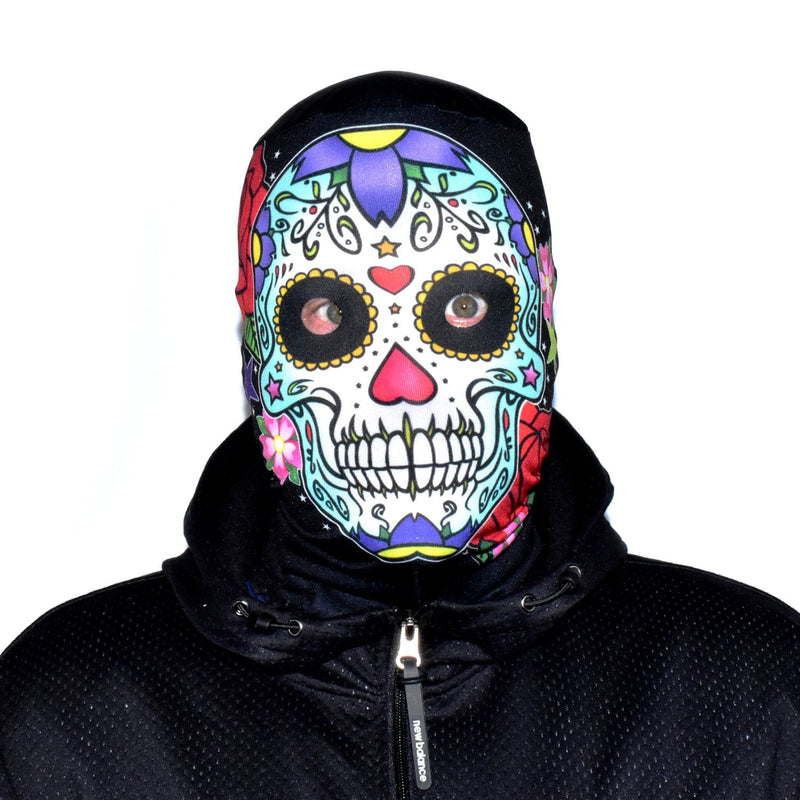 Candy Skull - Teal - Faceskin collectible from https://britishmade.gifts/