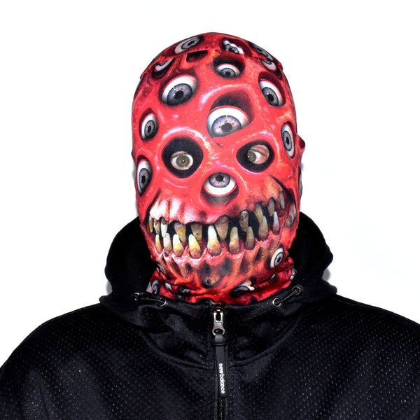 Red Eyeball Monster Mouth - Faceskin