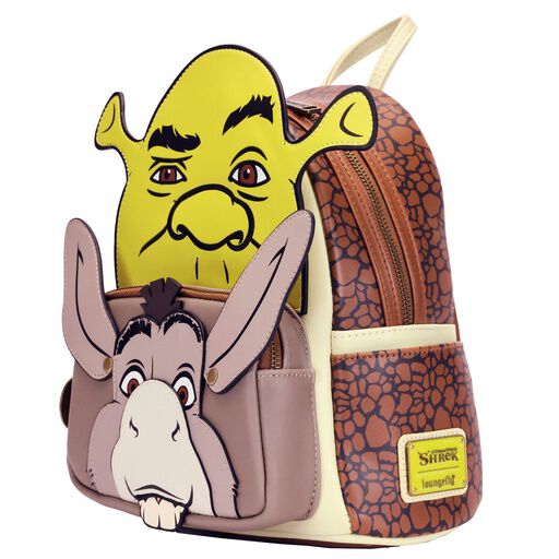 Loungefly - Shrek and Donkey Cosplay Mini Backpack side angle