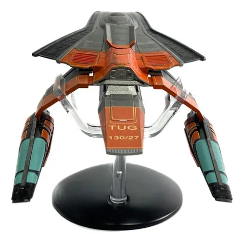 Starfleet Wallenberg-class Tug Model Picard Diecast Ship (Eaglemoss / Star Trek: Picard), in display