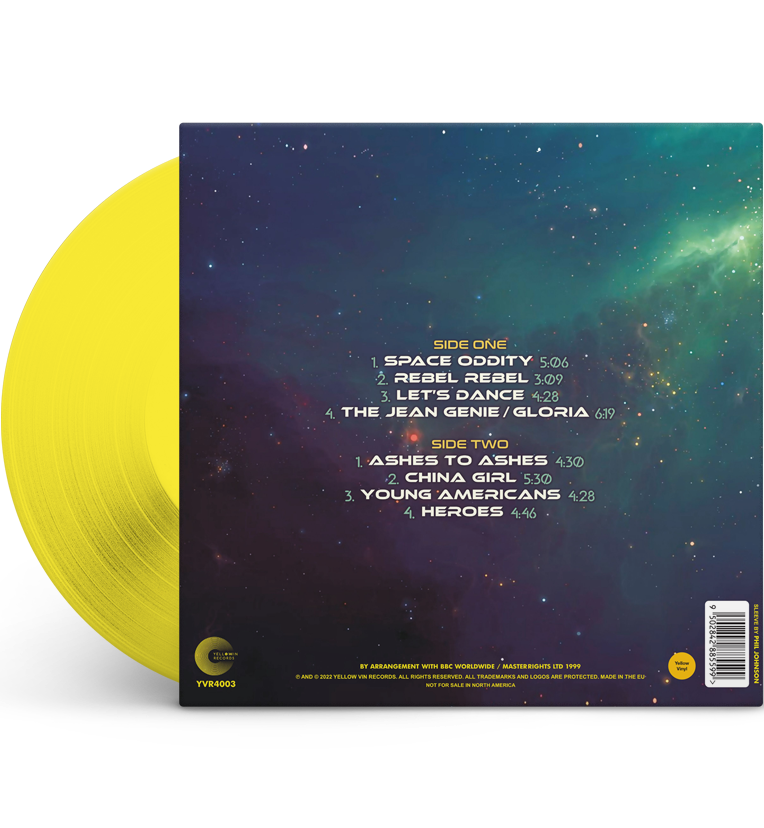 David Bowie – Odyssey: Live in Milton Keynes, 1990 (Special Edition 12-Inch Album on Yellow Vinyl), close-up detail