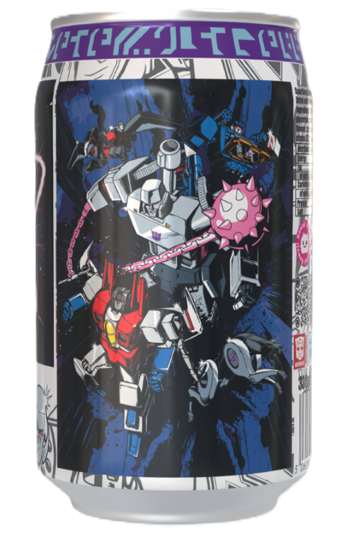 Transformers  Decepticherry Cherry Vanilla Soda Flavour Can 330ml