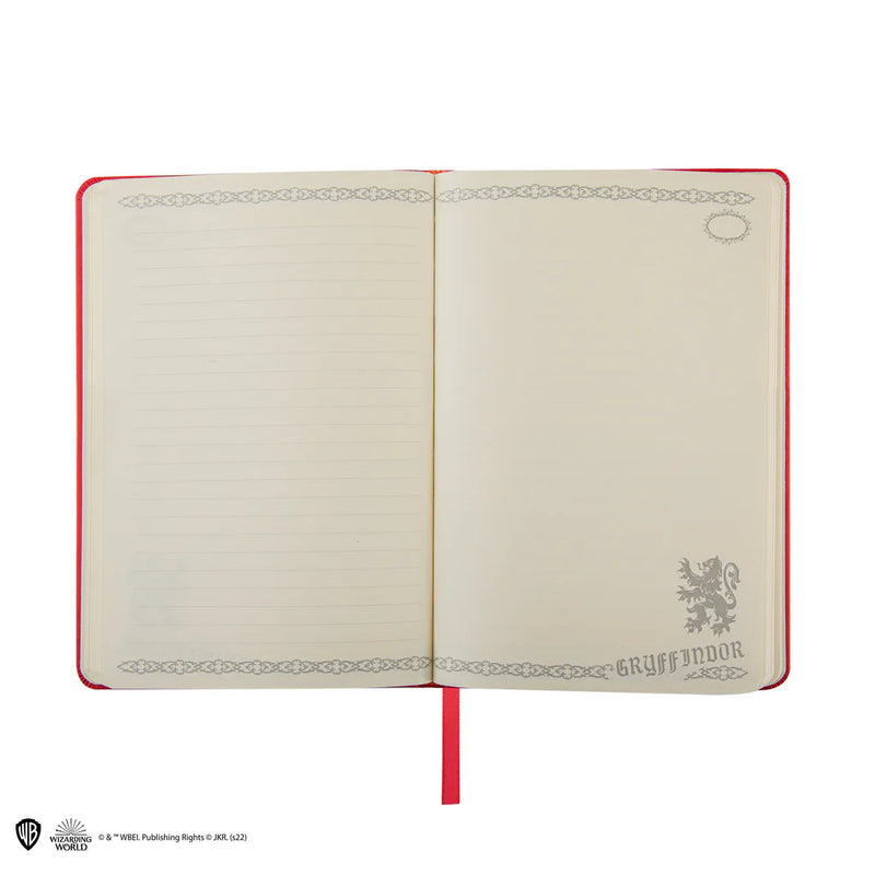 Harry Potter Gryffindor Deluxe Notebook and Pen Set, rear view
