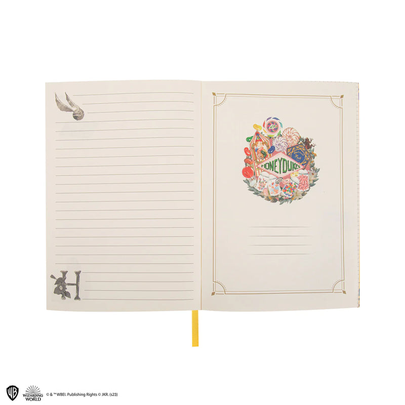 Hufflepuff Magical World Deluxe Notebook Set, rear view