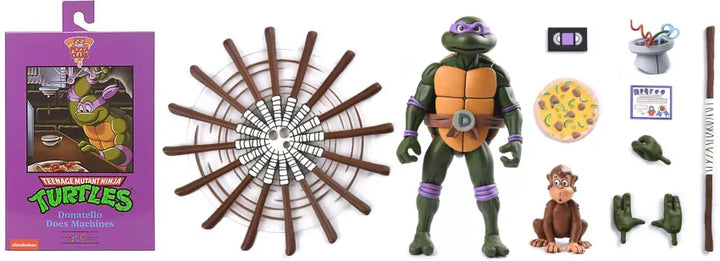 NECA Teenage Mutant Ninja Turtles Cartoon Donatello (VHS) Ultimate 7” Action Figure