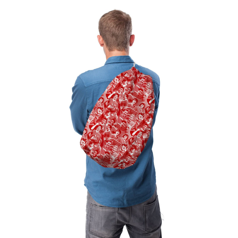 Liverpool Player Montage - Drawstring Duffle bag collectible from Liverpool FC https://britishmade.gifts/